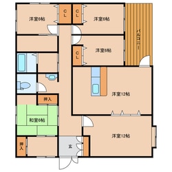 笠之原町山本貸家の物件間取画像